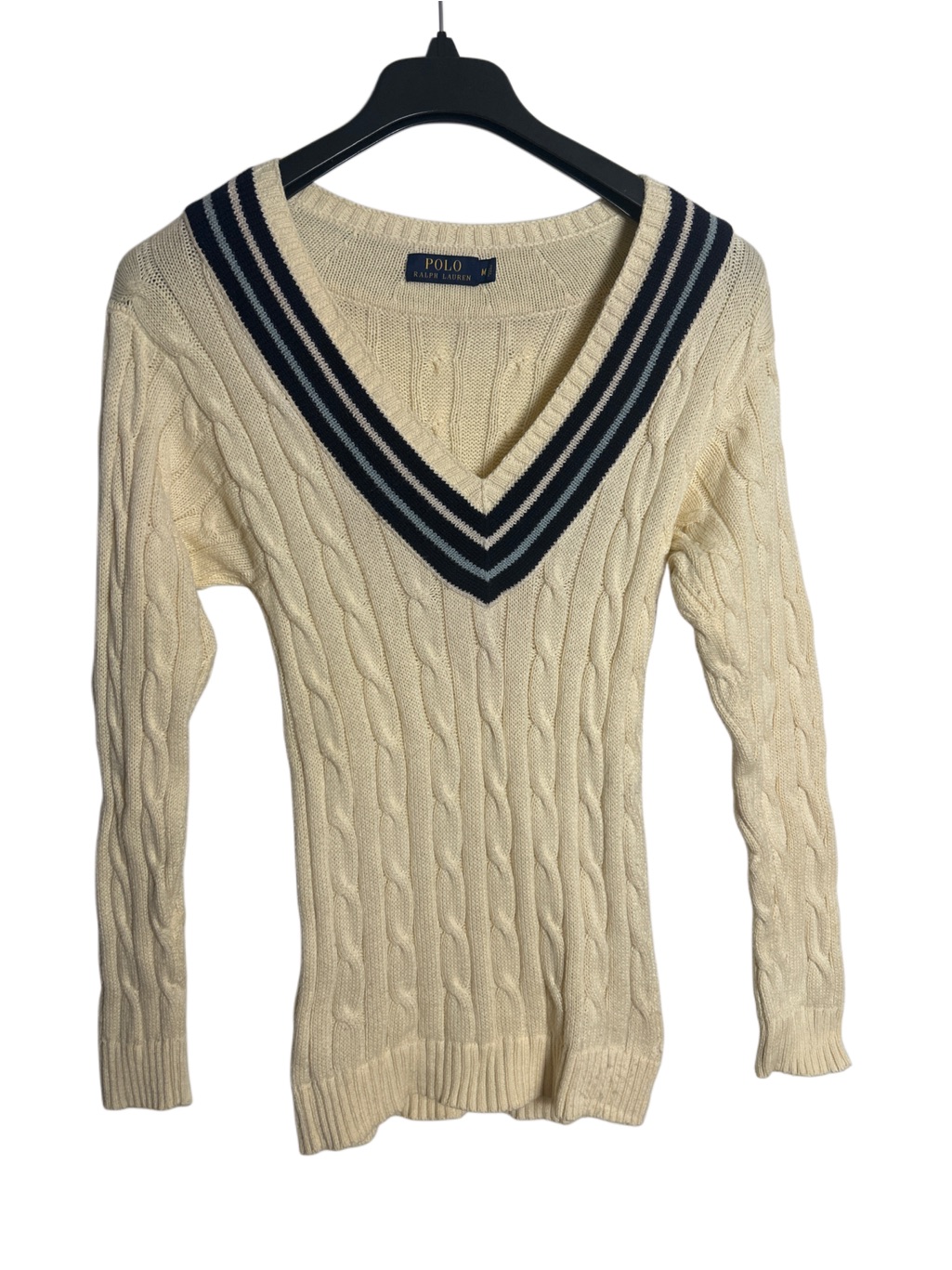Polo Ralph Lauren Cricket Cable Knit Cotton Sweater Size M